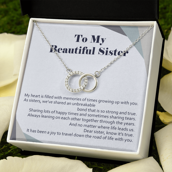 To My Beautiful Sister | Memories of Times | Necklace Gift for Sister