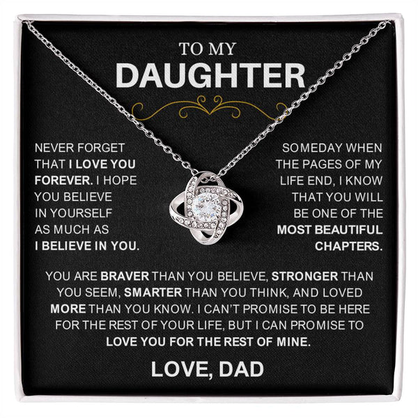 Daughter Stunning Necklace Gift | The Most Beautiful Chapters | Christmas Gift Ideas