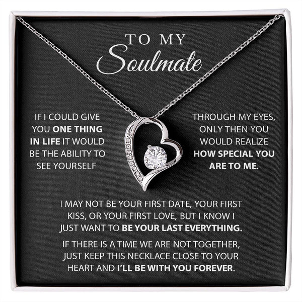 To My Soulmate Necklace | I'll Be With You Forever | Best Gift For Soulmate