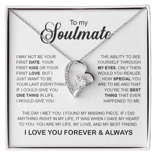 To My Soulmate | You Are My Missing Piece | Romantic Gift Forever Love Necklace