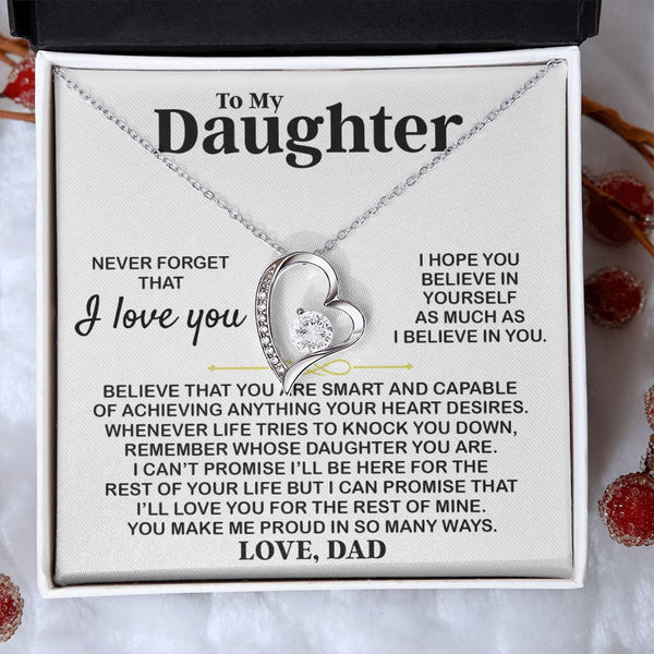 Daughter I Hope You, Forever Love Necklace, Perfect Gift For Daughter From Dad