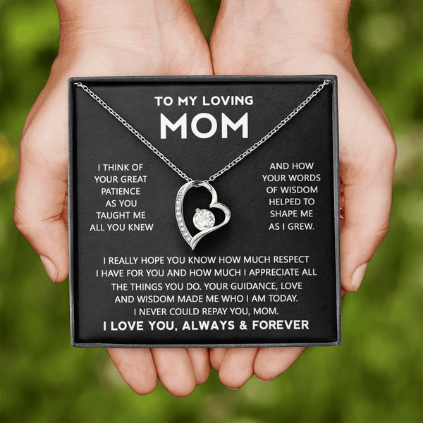 To My Loving Mom | I Really Hope | Forever Love Necklace