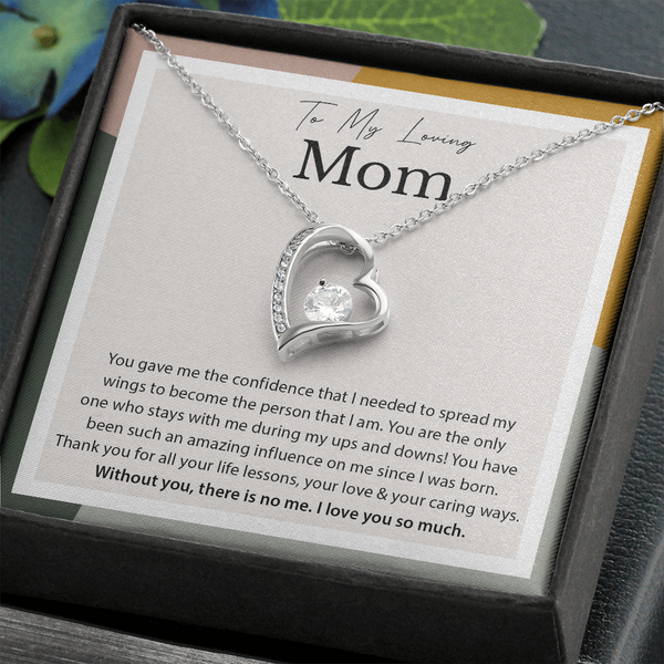 To My Loving Mom | Spread My Wings | Forever Love Necklace