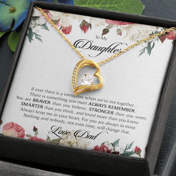 To My Daughter From Dad | When We're Not Together | Forever Love Necklace