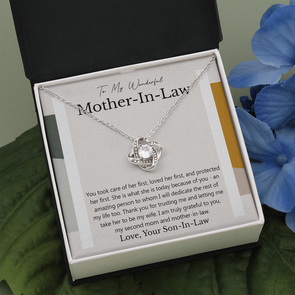 To My Mother-In-Law | Grateful To You | Love Knot Necklace