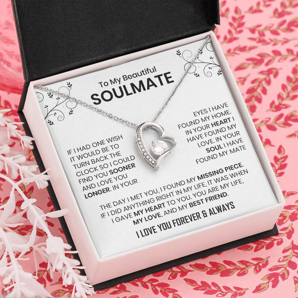 To My Beautiful Soulmate | If I Had One Wish | Forever Love Necklace